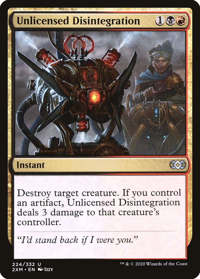 Unlicensed Disintegration, Double masters Card Art