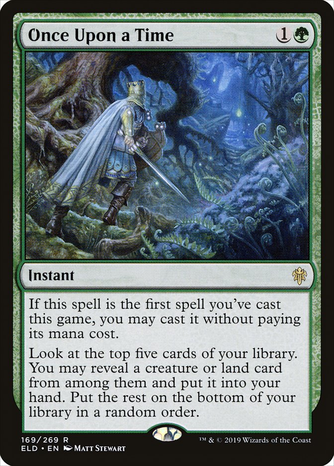 Once Upon a Time, Throne Of Eldraine Card Art