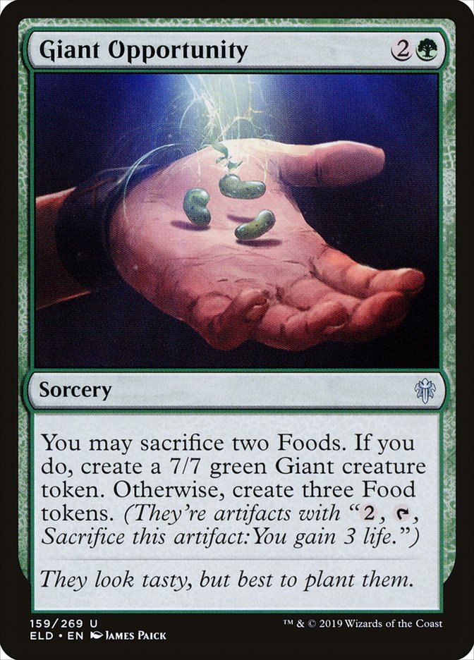 Giant Opportunity, Throne of eldraine Card Art