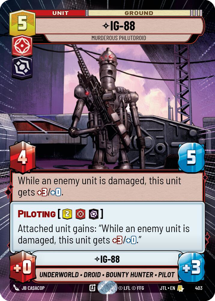 IG-88, Murderous Phlutdroid, Jump to Lightspeed Card Art