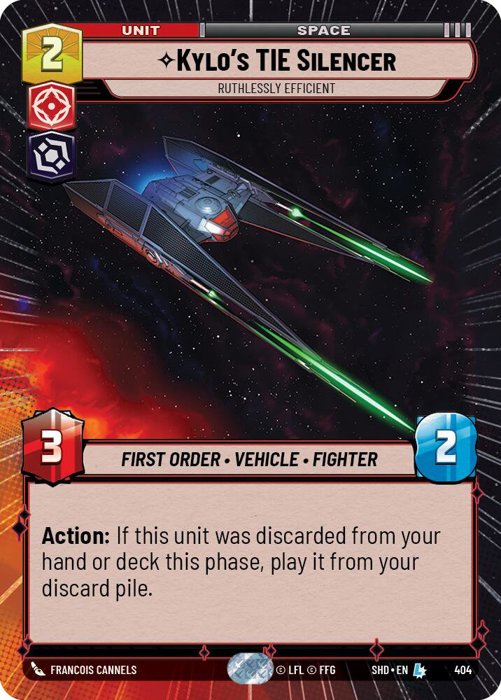 Kylo's TIE Silencer, Ruthlessly Efficient - Hyperspace