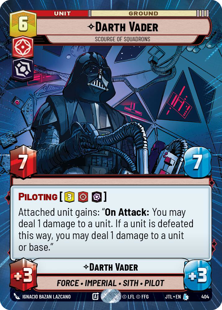 Darth Vader, Scourge of Squadrons, Jump to Lightspeed Card Art