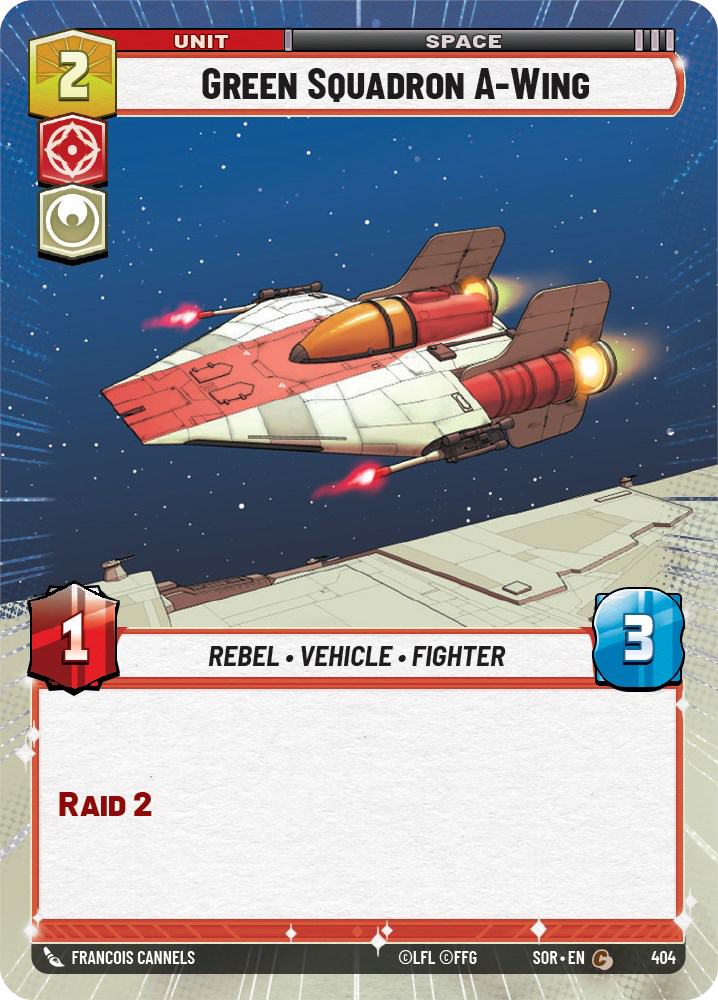 Green Squadron A-Wing, Spark of Rebellion Card Art