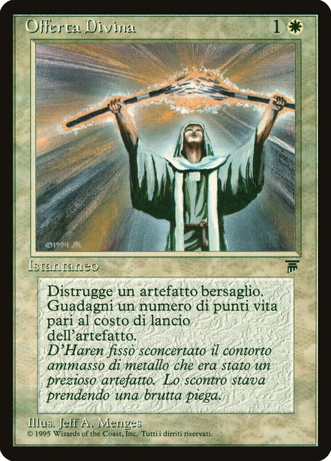 Divine Offering, Legends Card Art