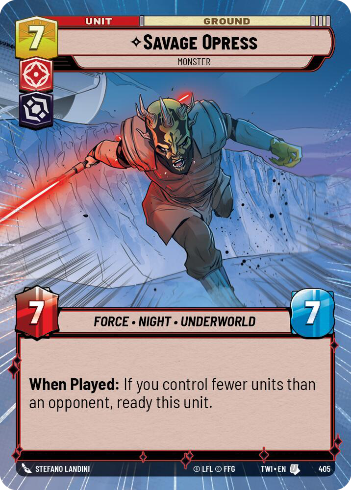Savage Opress, Monster, Twilight of the Republic Card Art