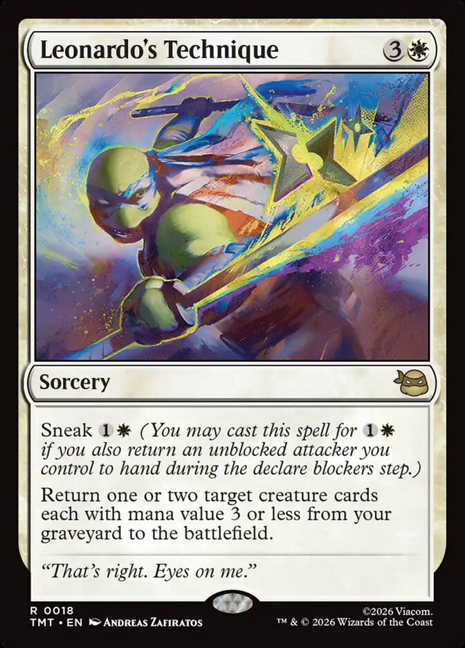Leonardo's Technique, Teenage Mutant Ninja Turtles Card Art