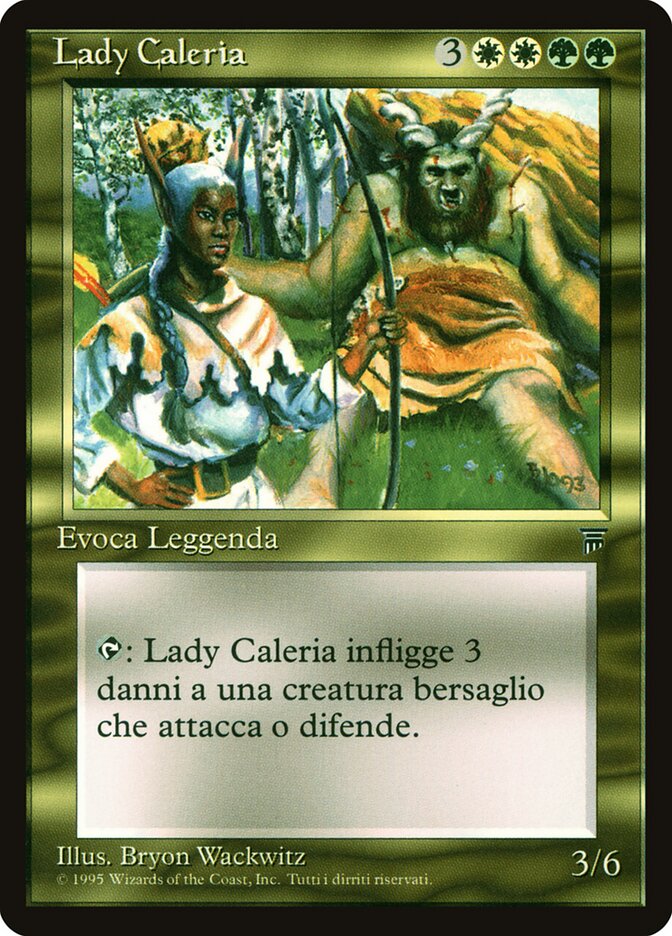 Lady Caleria, Legends Card Art