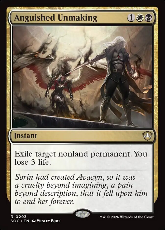 Anguished Unmaking, Secrets Of Strixhaven Commander Card Art