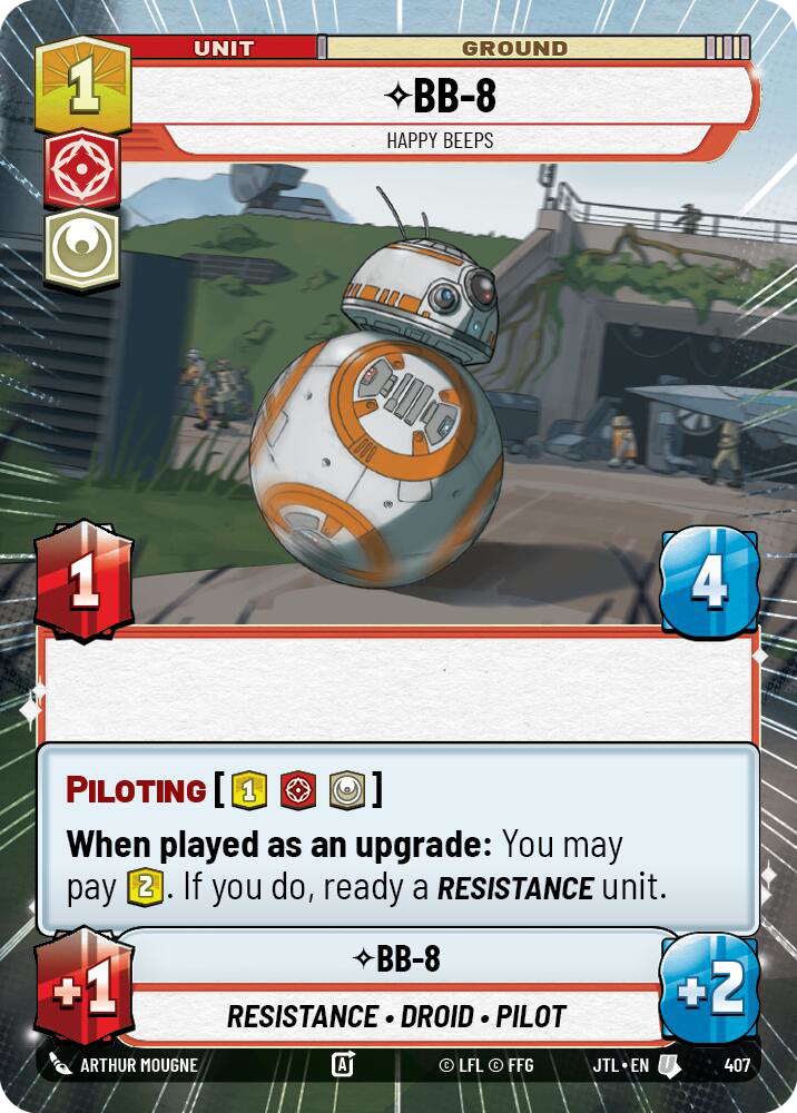 BB-8, Happy Beeps, Jump to Lightspeed Card Art