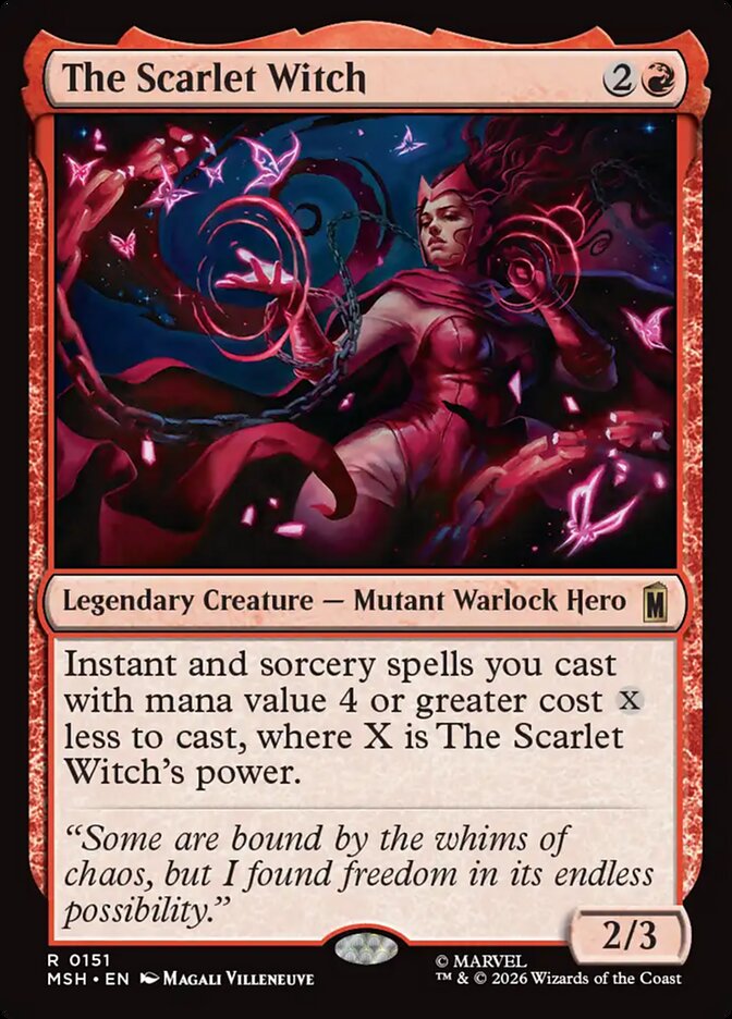 The Scarlet Witch, Marvel Super Heroes Card Art