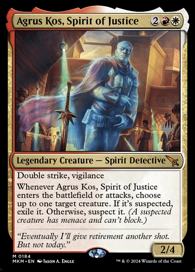 Agrus Kos, Spirit of Justice, Murders at karlov manor promos Card Art