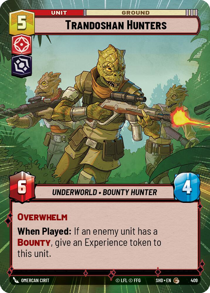 Trandoshan Hunters, Shadows of the Galaxy Card Art