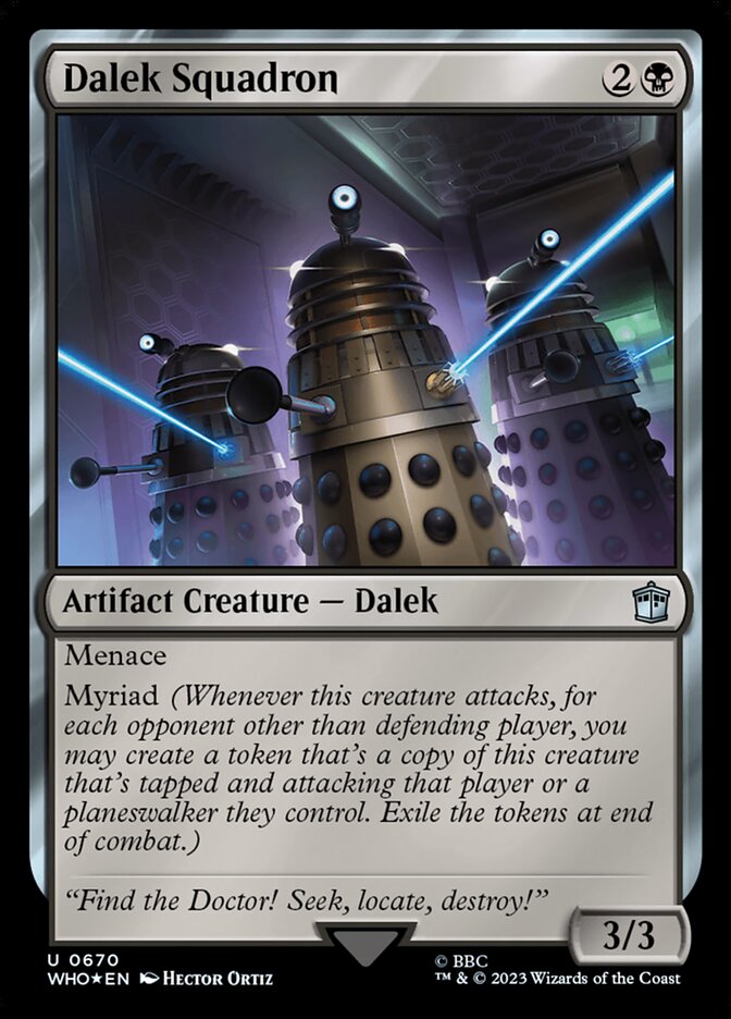Dalek Squadron, Doctor Who Card Art