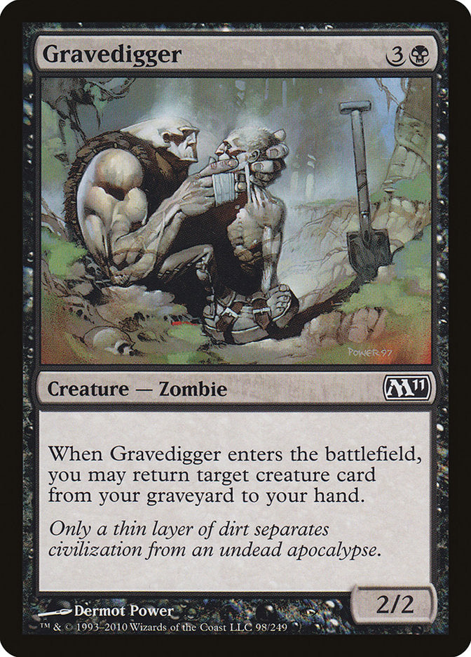 Gravedigger, Magic 2011 Card Art