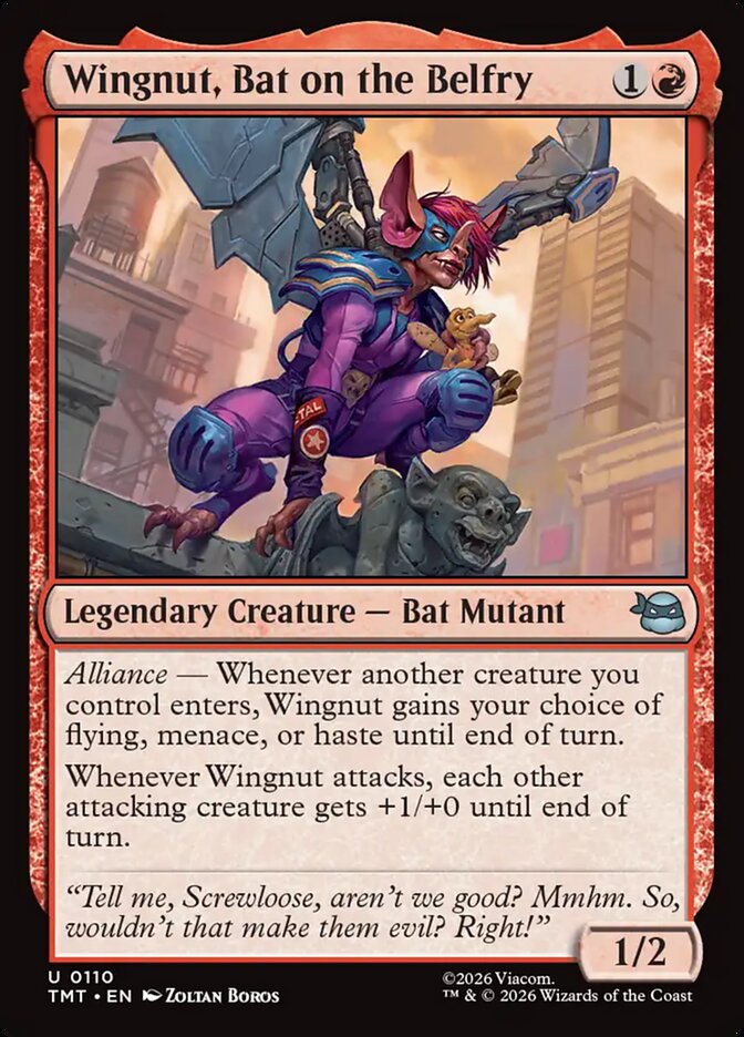Wingnut, Bat on the Belfry, Teenage Mutant Ninja Turtles Card Art