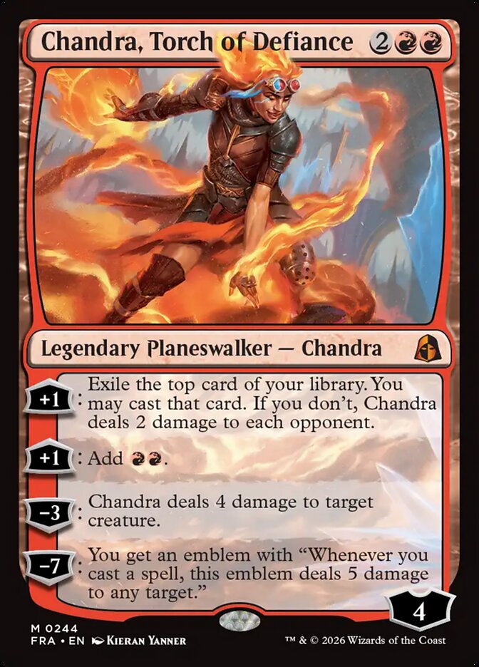 Chandra, Torch of Defiance, Reality Fracture Card Art