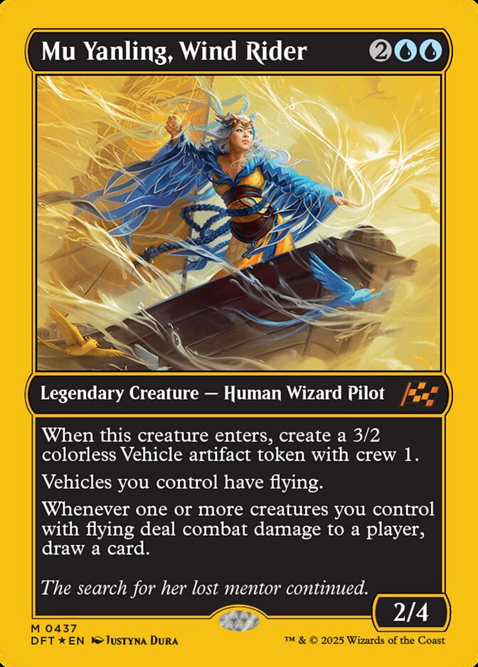 Mu Yanling, Wind Rider, Aetherdrift Card Art