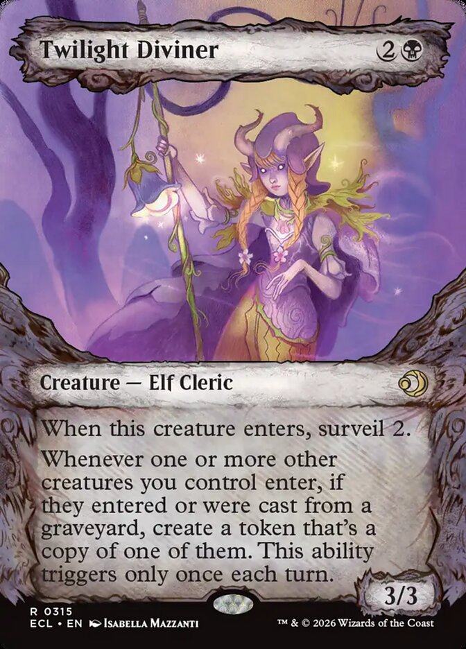 Twilight Diviner, Lorwyn Eclipsed Card Art