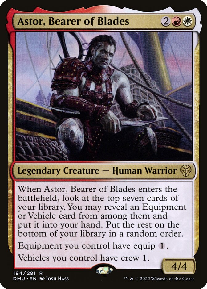 Astor, Bearer of Blades, Dominaria united Card Art