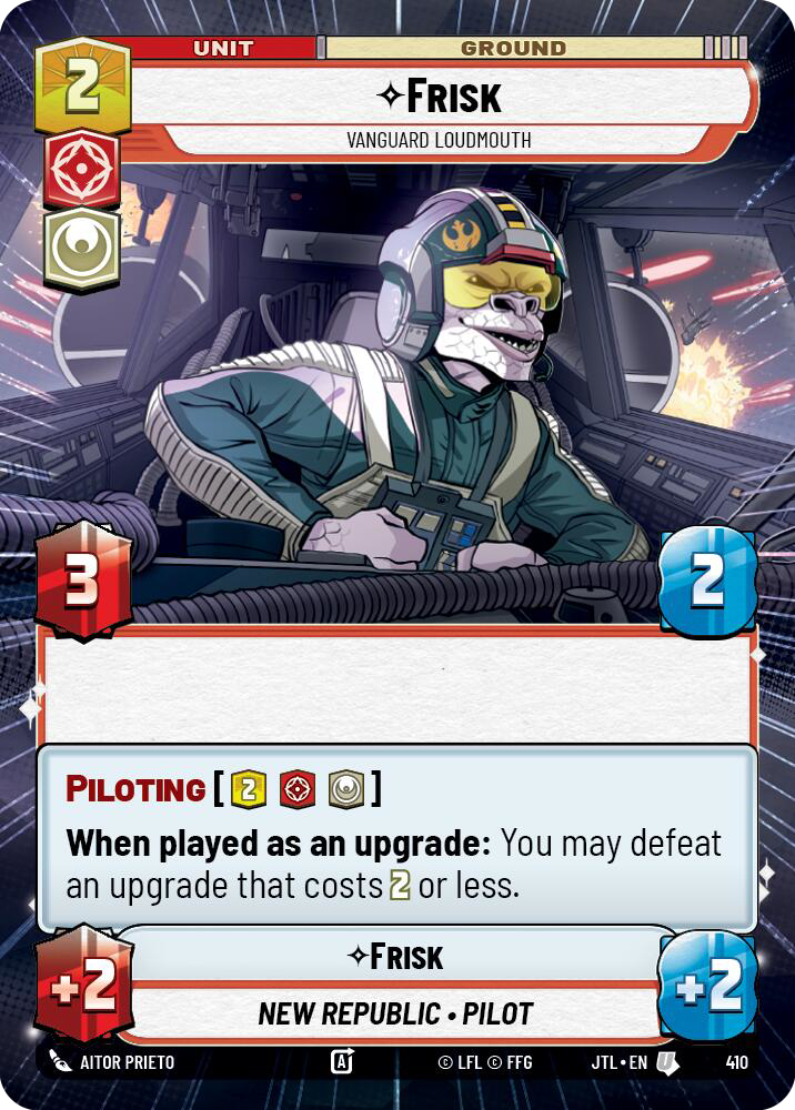 Frisk, Vanguard Loudmouth, Jump to Lightspeed Card Art
