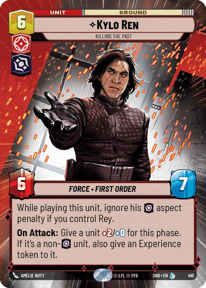 Kylo Ren, Killing the Past, Shadows of the Galaxy Card Art