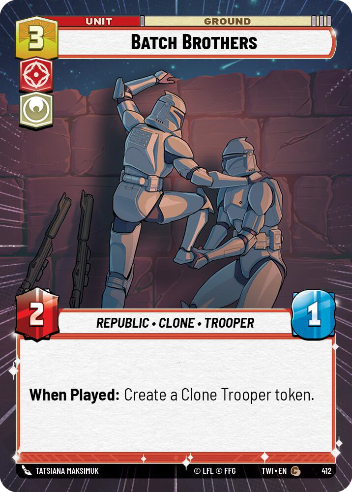 Batch Brothers, Twilight of the Republic Card Art