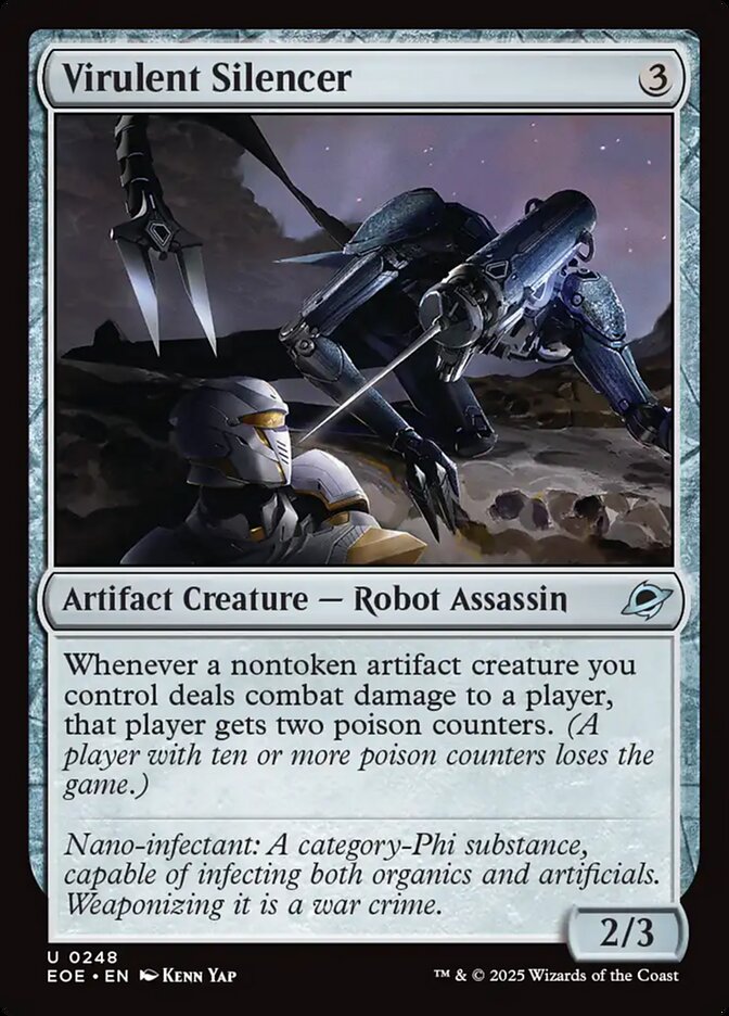 Virulent Silencer, Edge of eternities Card Art