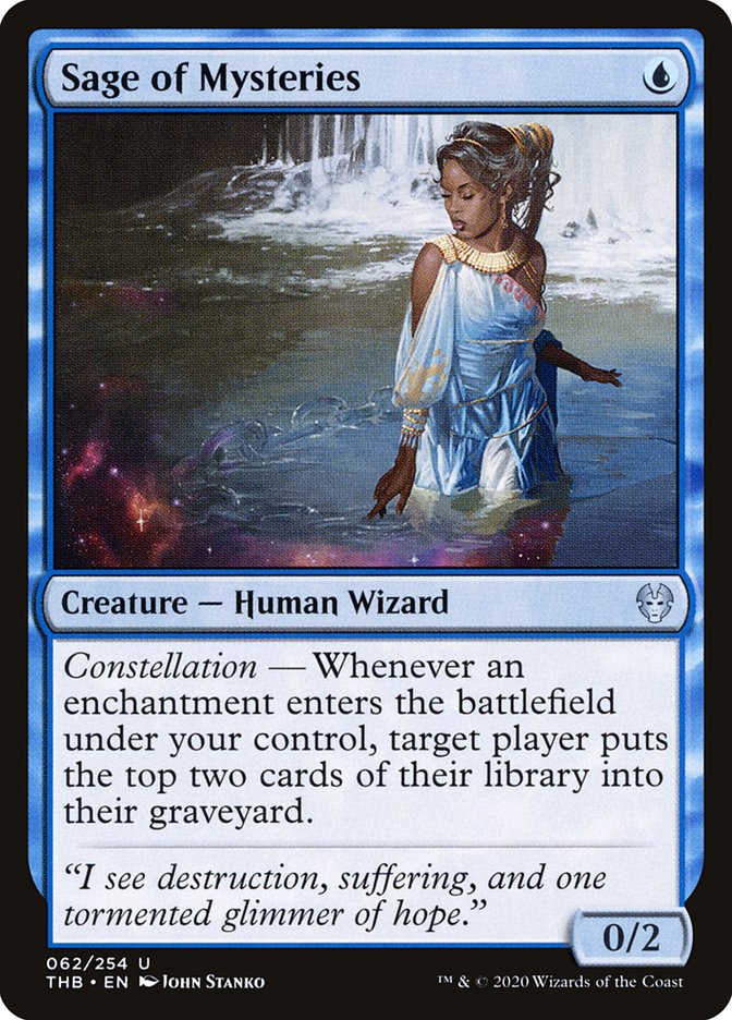 Sage of Mysteries, Theros beyond death Card Art