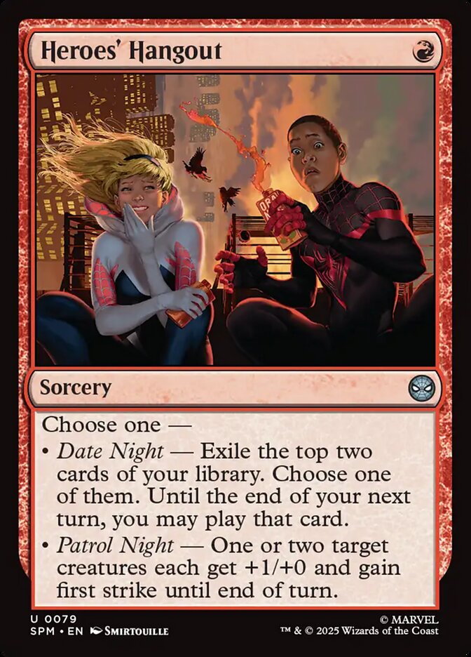 Heroes' Hangout, Marvel'S Spider-Man Card Art