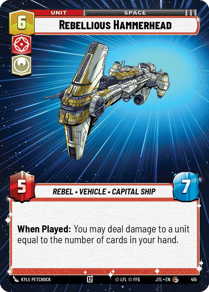 Rebellious Hammerhead, Jump to Lightspeed Card Art
