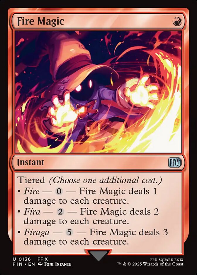Fire Magic, Final fantasy Card Art