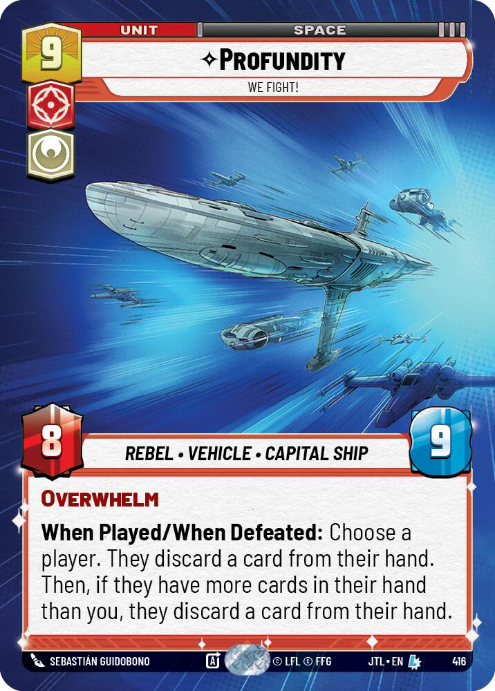 Profundity, We Fight!, Jump to Lightspeed Card Art