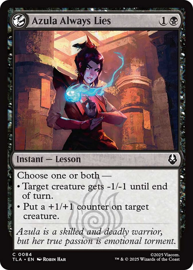 Azula Always Lies, Avatar: The Last Airbender Card Art