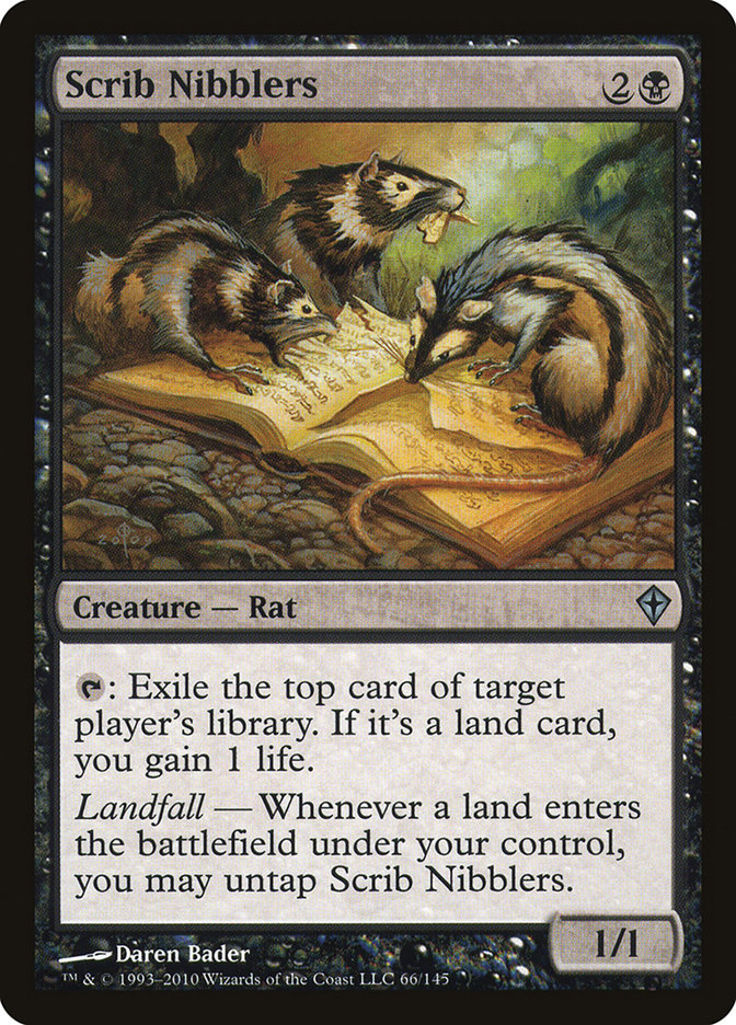 Scrib Nibblers, Worldwake Card Art