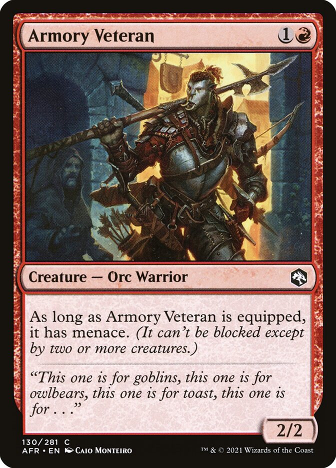 Armory Veteran, Adventures In The Forgotten Realms Card Art