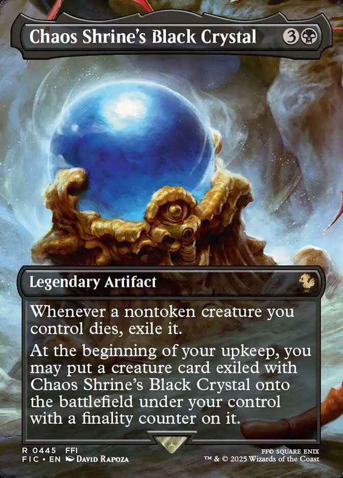Chaos Shrine's Black Crystal, Final Fantasy Commander Card Art