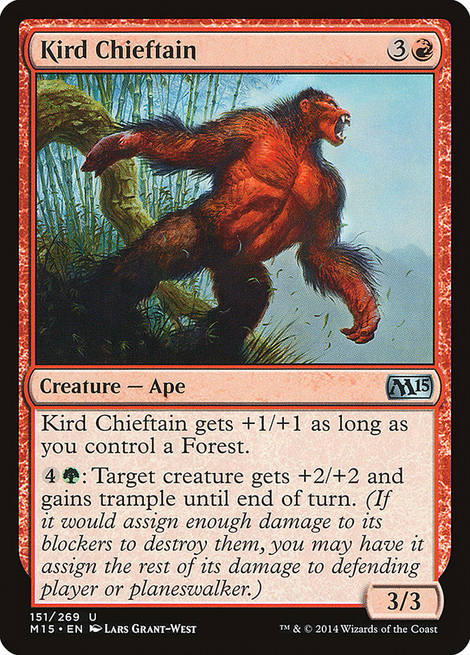 Kird Chieftain, Magic 2015 Card Art