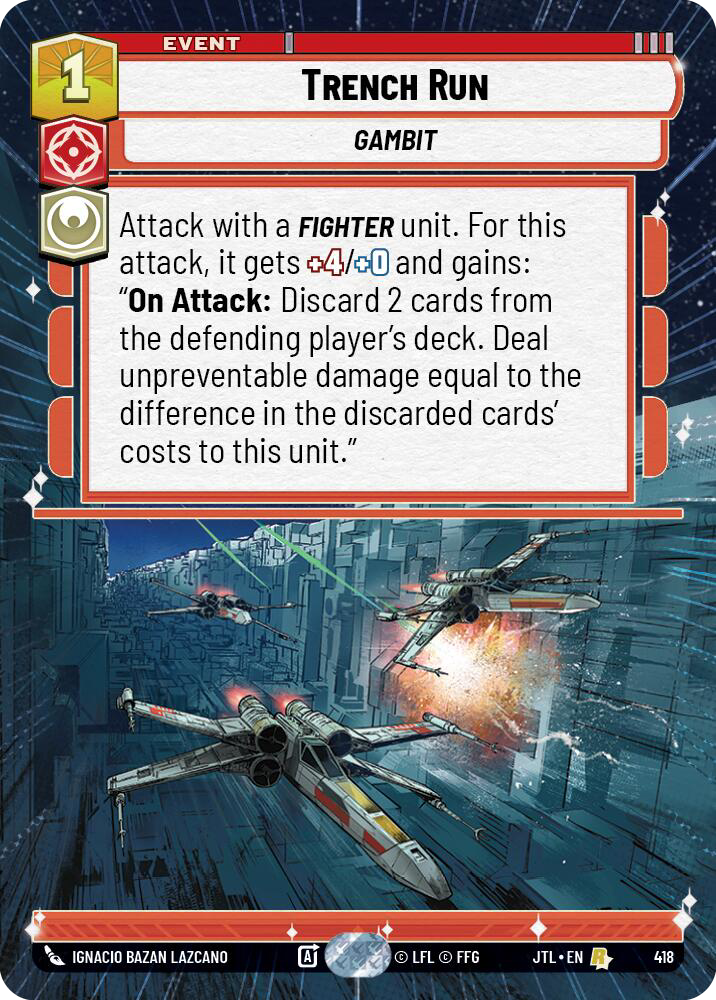 Trench Run, Jump to Lightspeed Card Art