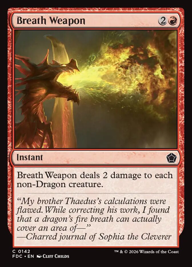 Breath Weapon, Foundations Commander Card Art
