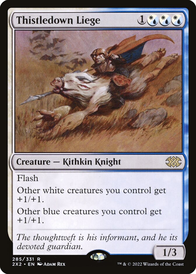 Thistledown Liege, Double masters 2022 Card Art