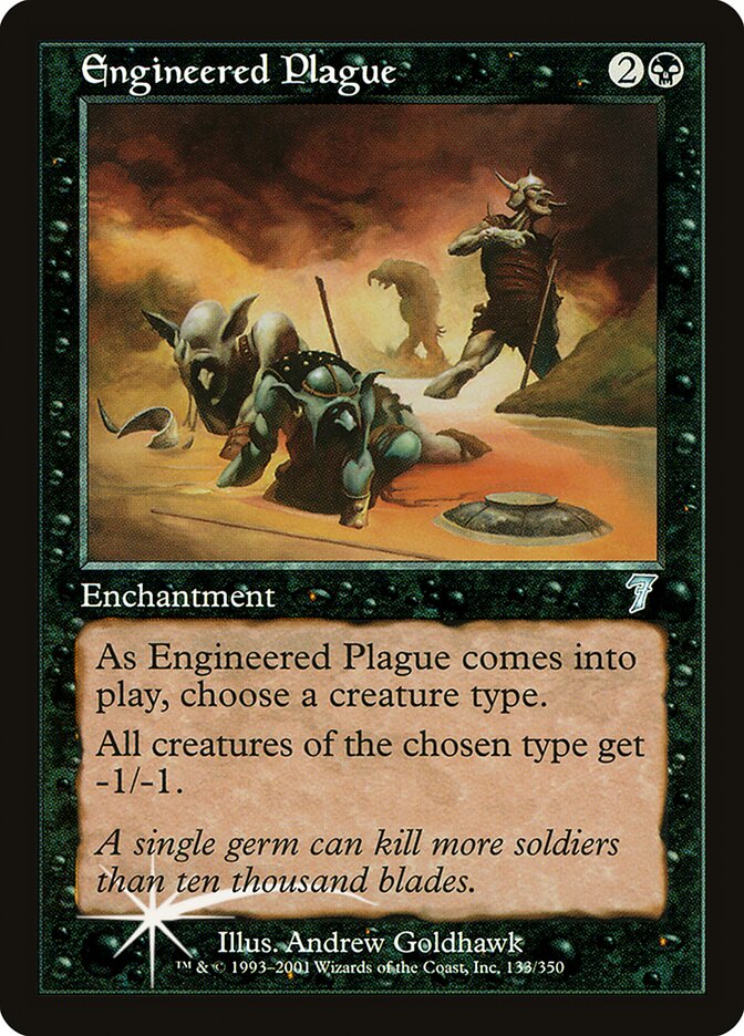 Engineered Plague, Seventh Edition Card Art