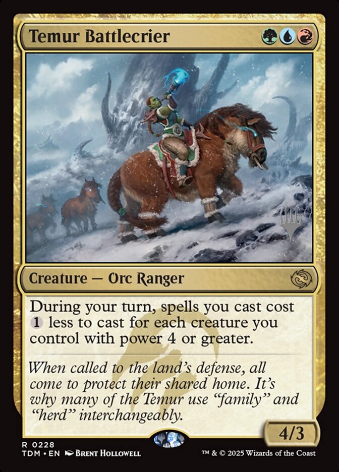 Temur Battlecrier, Tarkir: Dragonstorm Promos Card Art