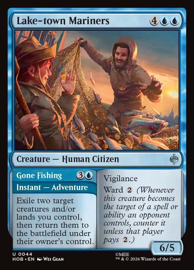 Lake-town Mariners // Gone Fishing, The Hobbit Card Art