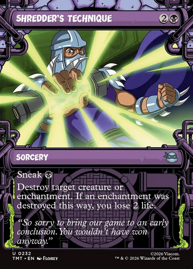 Shredder's Technique, Teenage Mutant Ninja Turtles Card Art