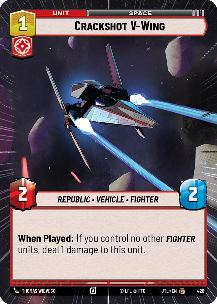 Crackshot V-Wing, Jump to Lightspeed Card Art