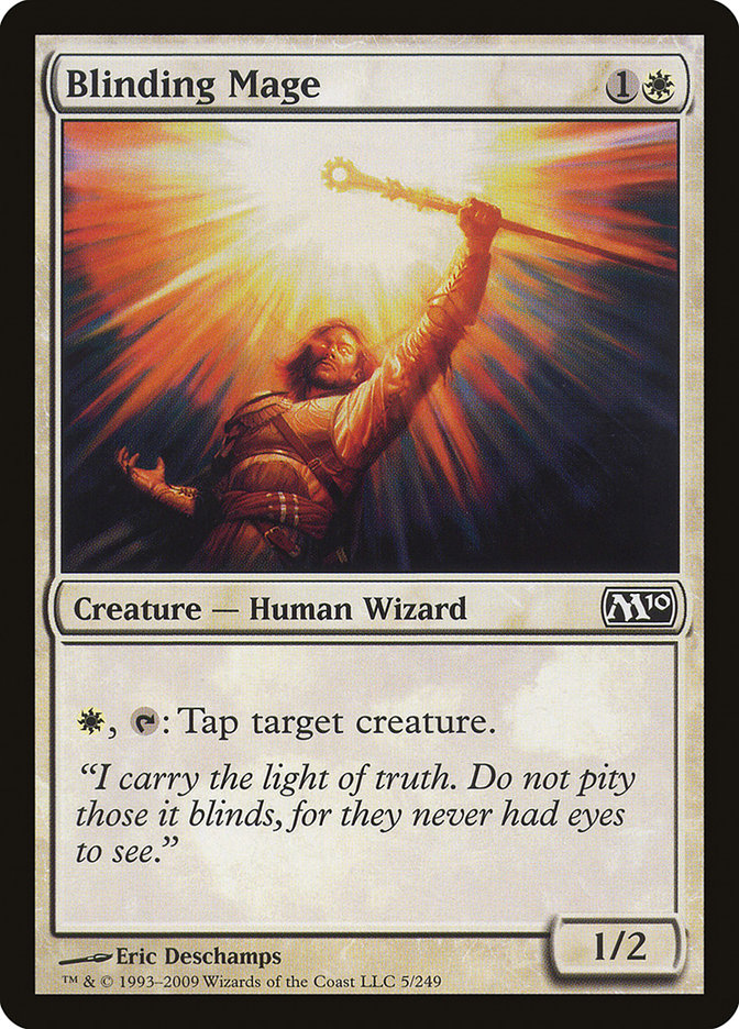 Blinding Mage, Magic 2010 Card Art