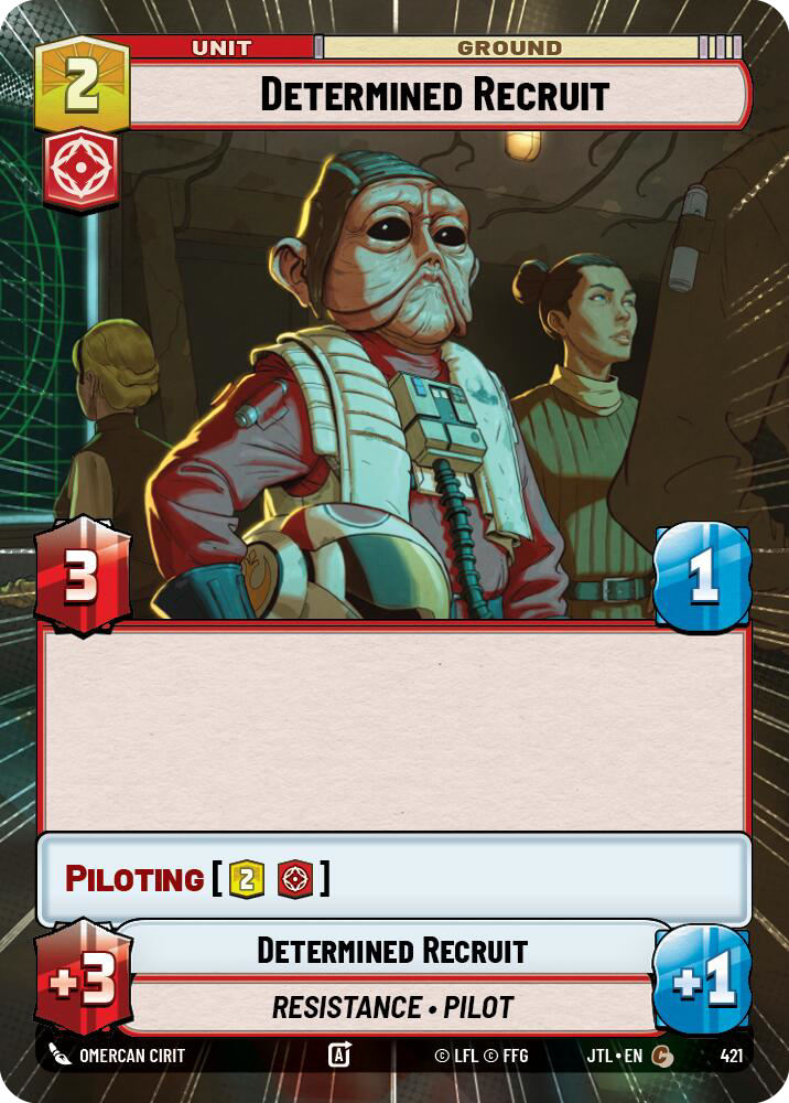 Determined Recruit, Jump to Lightspeed Card Art