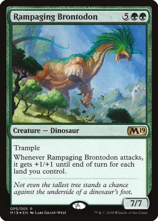 Rampaging Brontodon, M19 Gift Pack Card Art