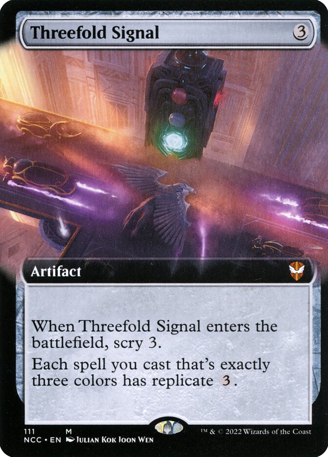Threefold Signal, New Capenna Commander Card Art
