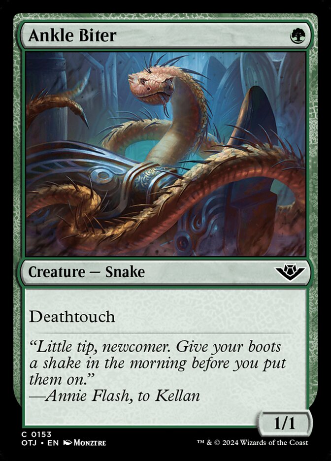 Ankle Biter, Outlaws of thunder junction Card Art